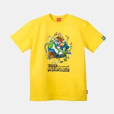 Nintendo Super Mario World T-shirt Yellow Japan New
