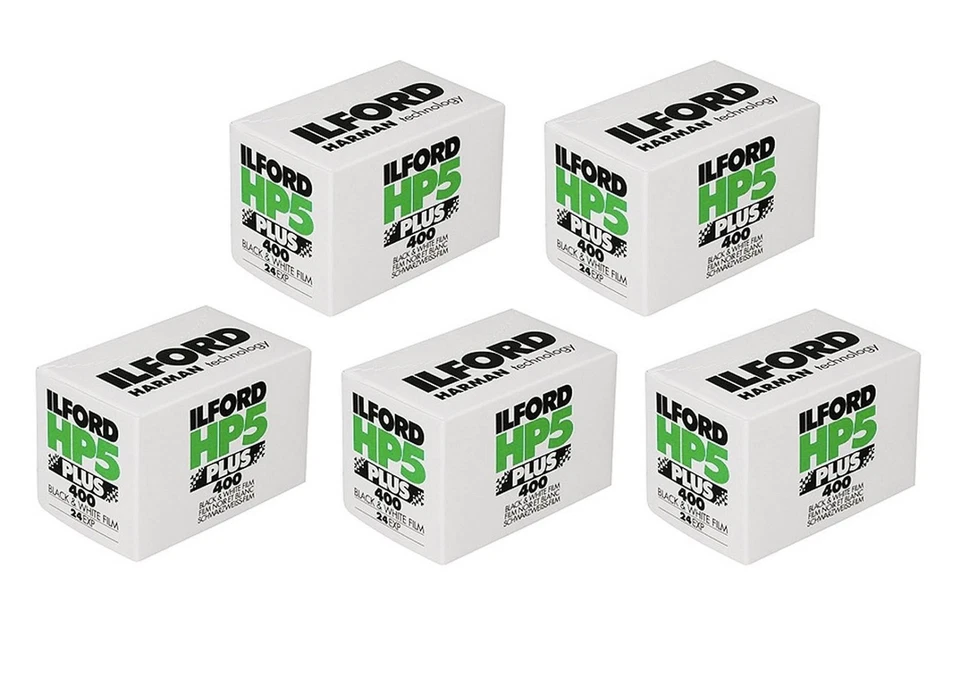 5X ILFORD HP5 400 Plus 135-24 / película negativa blanco y negro - Imagen 1 de 1