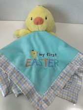 Magic Years Yellow Duck Lovey My First Easter Baby Security Blanket Rattle 13  
