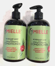 Lot of 2 Mielle Rosemary Mint  Strengthening Conditioner 12 fl oz each New