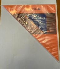 Vintage New Alvin FT450 8" Florescent Ink Edge Triangle 45/90 Degrees