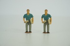 Railroad Die Cast Figure Two Men Holding Packages
