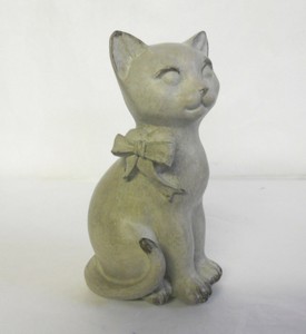 Details About Chat Marieassis Avec Noeud Accroché à Un Coeur Polynésine Neuf