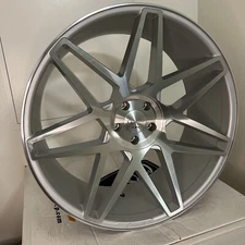 24X10 GIANELLE PARMA MACHINED SILVER RIMS (5X120)RANGE ROVER SPORT HSE X5 X6 BMW