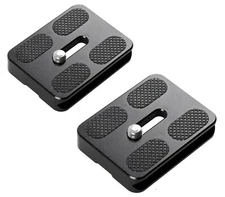 2 x 50mm Quick Release Plate Arca-Swiss Type for Canon Nikon Sony Fujifilm DSLR