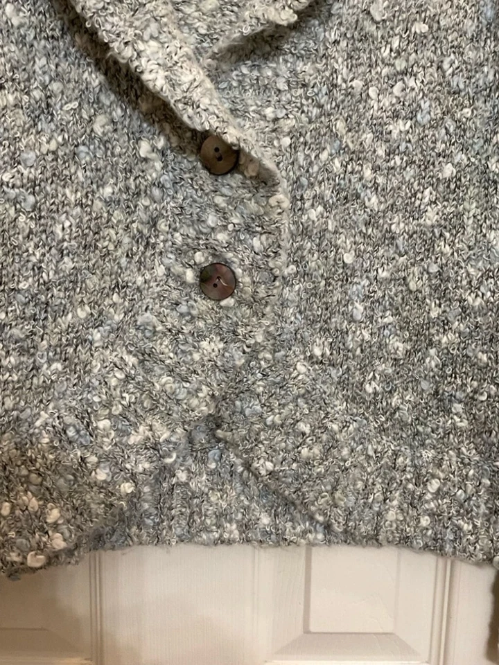 Cárdigan blazer para mujer Hanna Andersson, talla S gris Foto 3 de 4