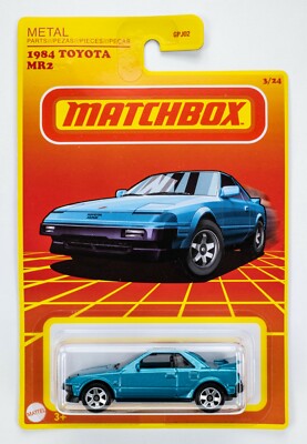2022 Matchbox Target Retro #3 1984 Toyota MR2 SKY BLUE | LIGHTS DOWN | RHD | FSC