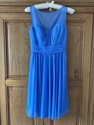 Davids Braut Kornblumenblau Brautjungfernkleid UK