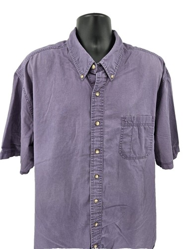 VINTAGE 90s | Eddie Bauer Chamois Cloth Red Button Down Shirt sz