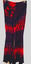 TIE DYE Dk. Purple Spandex Bell Bottom Pants OS-NEW