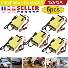 12v Car Battery Charger Maintainer Auto Trickle Rv For Truck Motorcycle Portable