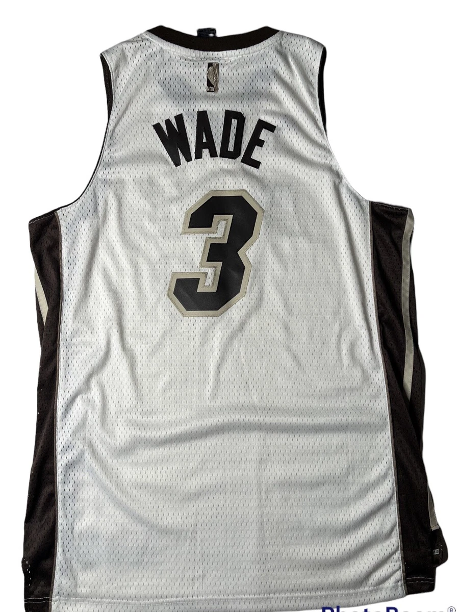 Adidas RARE Brown Miami Heat Dwayne Wade Swingman Jersey NBA NOS