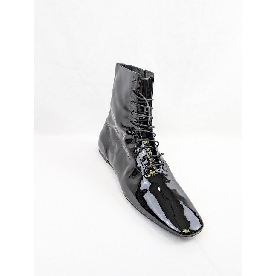 Saint Laurent Paris Tadzio 05 stivali alti in pizzo nero nuovi con etichette 45