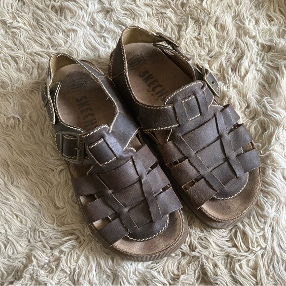 Sketchers Mens Fishermen Comfort Leather Sandal  Chunky Y2K us9 Skechers Y2K 90s Mens 12 Fisherman Sandals | Mercari main image 4