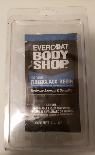 Evercoat Body Shop Pro-Grade Fiberglass Resin 2 Oz REPAIR KIT 