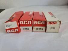 LOT 4 RCA 8CB11, 11BQ11, 12BF11, 13FM7/15FM7 ELECTRONIC TUBES