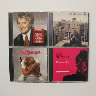 Rod Stewart - 4 CD Lot - Downtown Train / Out Of Order / Great American Songbook