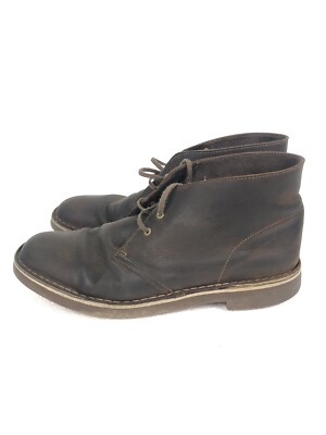 Clarks Chucca distressed brown leather boots size 9 Clarks originals Desert Boot Mens Chukka Brown Leather Boots  main image 3