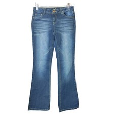 Justice Girl's Dark Blue Simply Low rise Bootcut Jeans 14