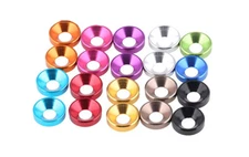 M2~M5 Color Aluminum Alloy Countersunk Head Washer Gasket, For Bolts And Screws
