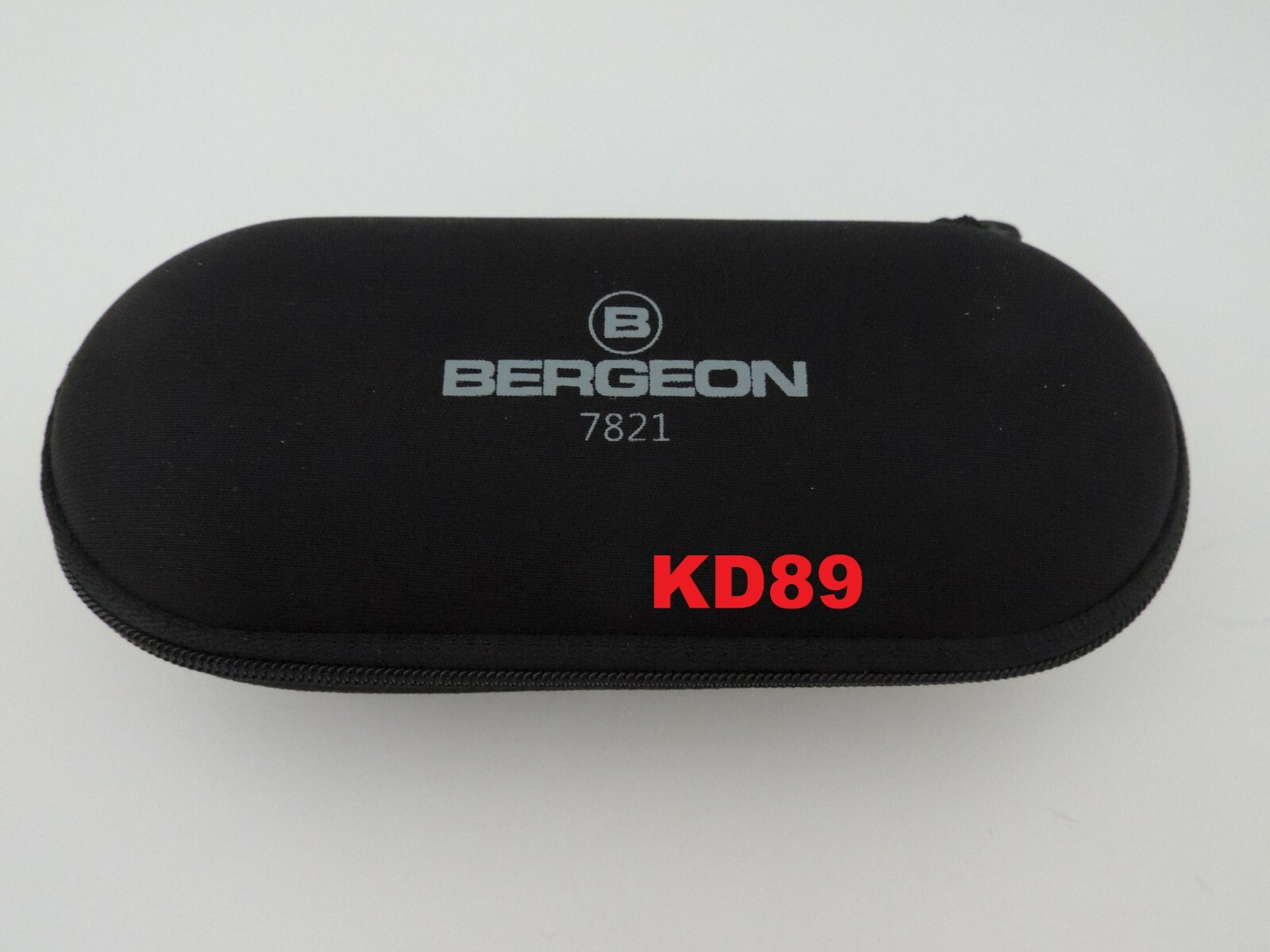 Bergeon 7821 étui de voyage noir avec fermeture éclair nylon