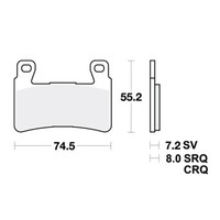 TRW BremsbeläGe Passend Vorn FüR Honda CB 1300 Bj. 2001-2009