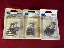 Lot of 3 Packs of Dritz  7-65 - 1" Nickel Overall Buckles  No-Sew Buttons