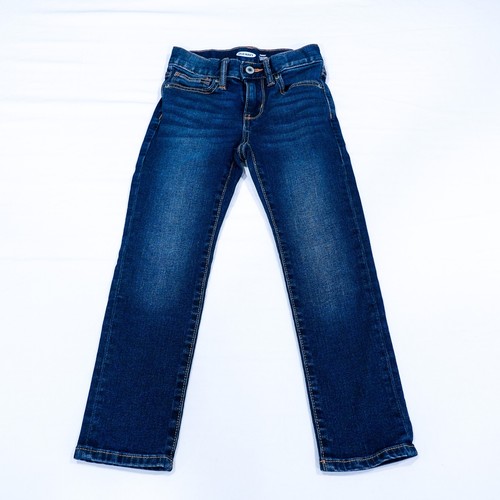 Old Navy Boy's Skinny Jeans Size 6 Flex Denim Dark Stone Wash Adjustable Waist