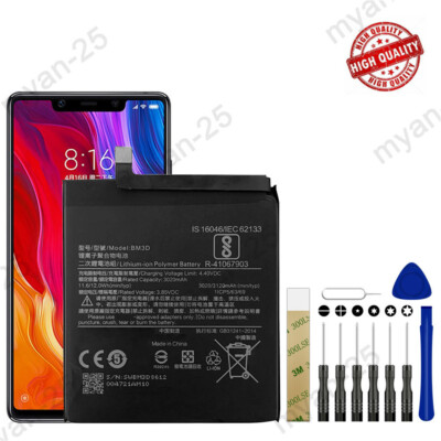 New BM3D Battery Replacement For Xiaomi Mi 8 SE 3020 mAh Tools