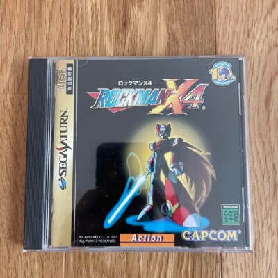 Sega Saturn Rockman X4 Japan Version Complete Tested Action Game Mega Man X4