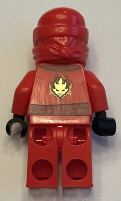LEGO Minifigure Kai Rebooted with ZX Hood njo205 Ninjago Red Ninja