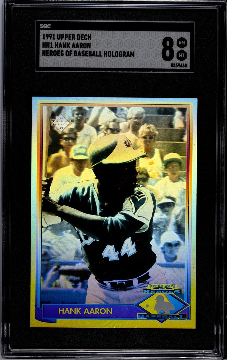 1991 Upper Deck Hank Aaron Heroes Of Baseball Hologram #HH1 Braves