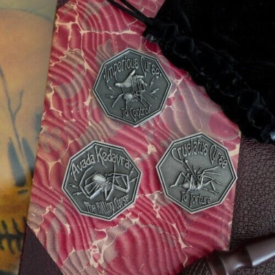 LitJoy Harry Potter Life Sentence Coin Set Cruciatus Imperious Avada Kedavra New
