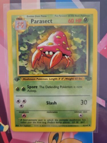 Pokemon TCG Parasect 41/64 1st Edition Jungle NM - Picture 1 of 2