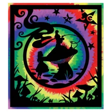 Alice Wonderland Tapestry Tie Dye, Light Bed Spread Cover, Wall Hanging-