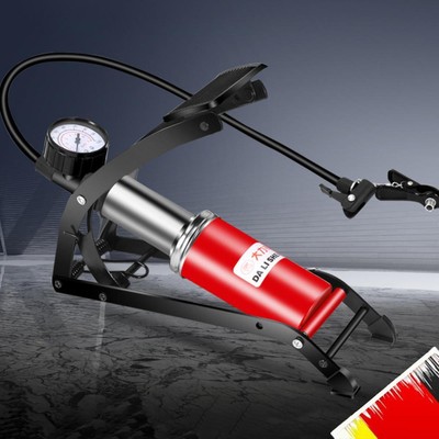 Bike Pump Foldable Portable Tire Inflator Double Tube for Bicycle Electric Bike