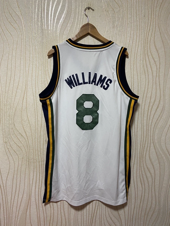 UTAH JAZZ BASKETBALL SHIRT JERSEY ADIDAS NBA sz L MEN #8 DERON WILLIAMS - Image 2 of 4