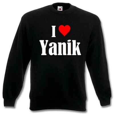 Sweatshirt Sweater I Love Yanik für Damen Herren und Kinder versch. Farben