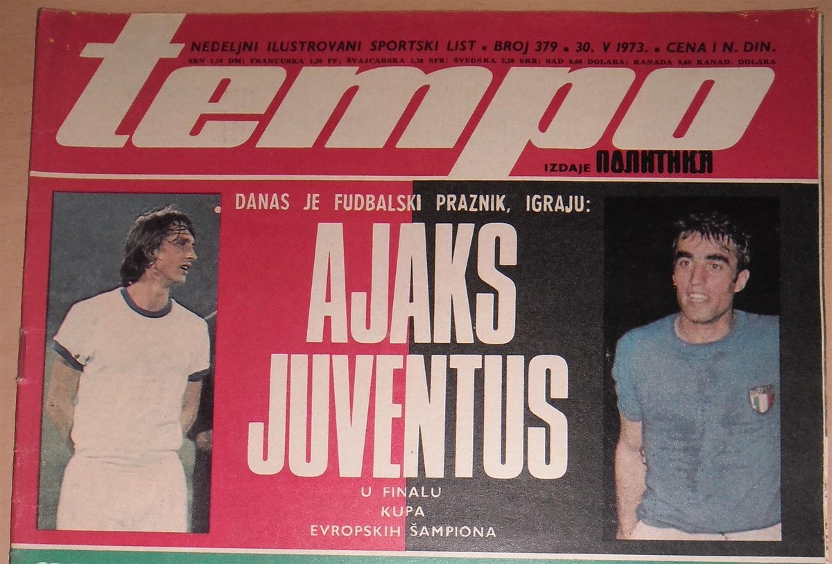 Fanion Football Ajax – Finale Coupe UEFA 1973 Vs Juventus – Édition Vintage