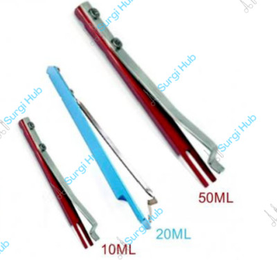 3Pcs Liposuction Syringe Stop Lock Set of 3, 50ml 20ml & 10ml