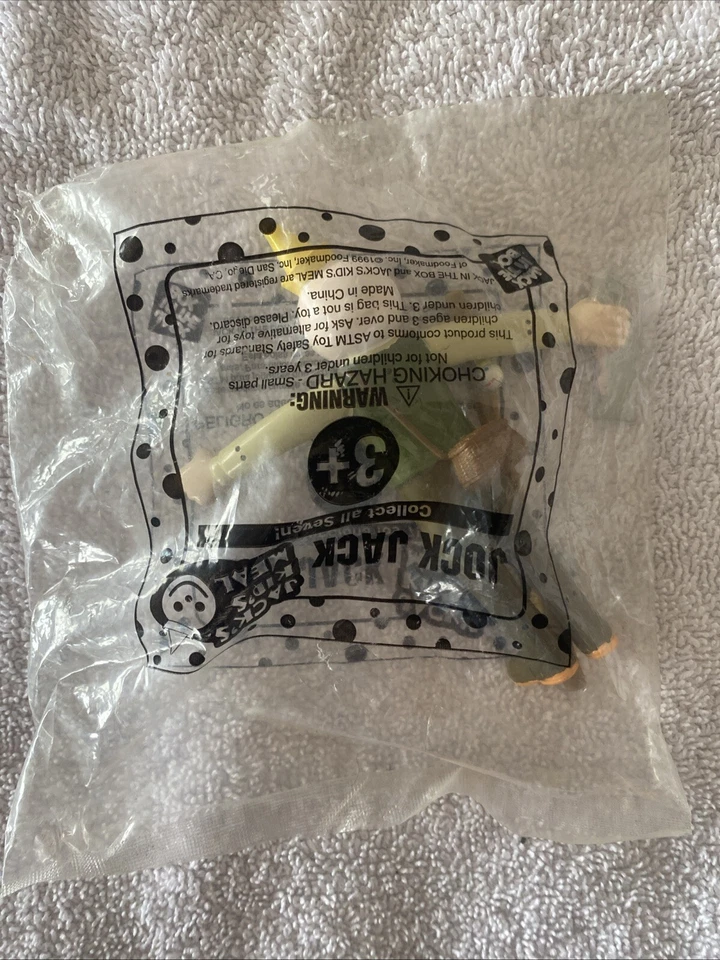 Jack in the Box Jock Jack**Fisherman *Kids Meal Toy - 1999 VINTAGE NEW *SEALED - Image 2 of 4