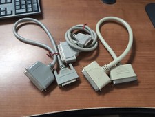 2- 25 Pin To 36 Pin Parellel Printer Cable And 1- 36 To 36 Cable Lot