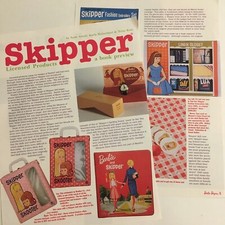 1998 Article/Pictures on Mattel Barbie Little Sister SKIPPER Licensed Products