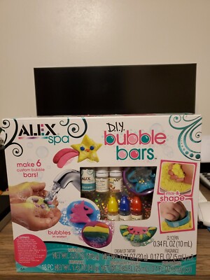 ALEX Spa DIY Colorful Scented Shapes Bath Bubble Bars Craft Kit Activity Toy