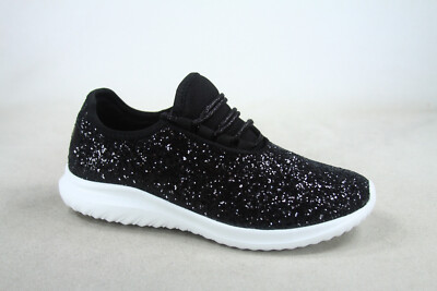 Women's Fashioin Glitter Sparkly Lightweight Metallic Tennis Sneaker Shoes NEW