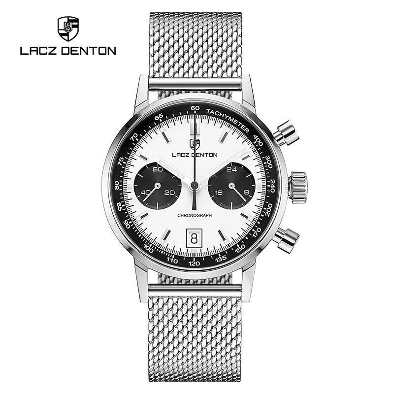 2023 Lacz Denton 9109 Chronograph 40mm Size and Stainless Steel