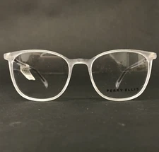 Perry Ellis Eyeglasses Frames PE433-3 Matte Clear Square Horn Rim 51-18-140