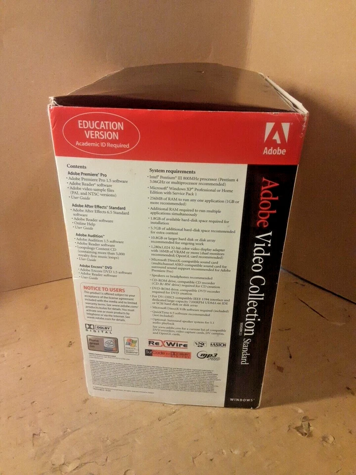 Adobe Video Collection Standard 2.5 Education Version, P/N: 23170048 - Image 4 of 4