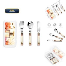 FZQVSLCM 3-Piece Children Utensils Set Fashion Perfume Knife Spoon Fork Set