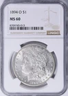 1894-O Morgan Dollar MS-60 NGC Certified - Blast White!
